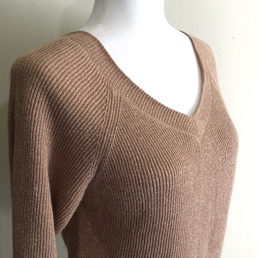 Marc By Marc Jacobs Cotton Mix Gold Metallic Top